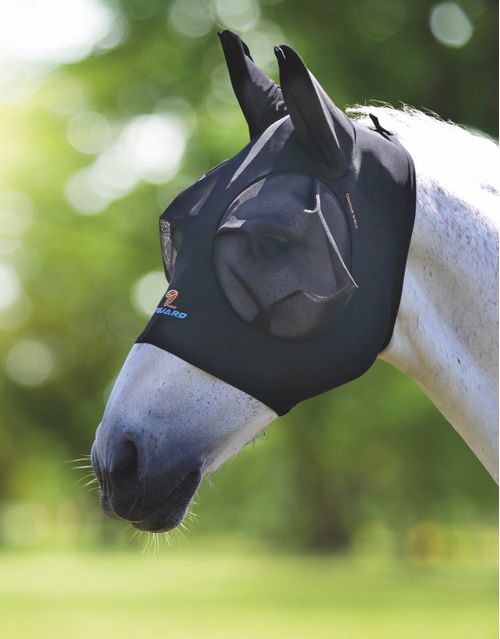 Shires Stretch Fly Mask - Jet Black
