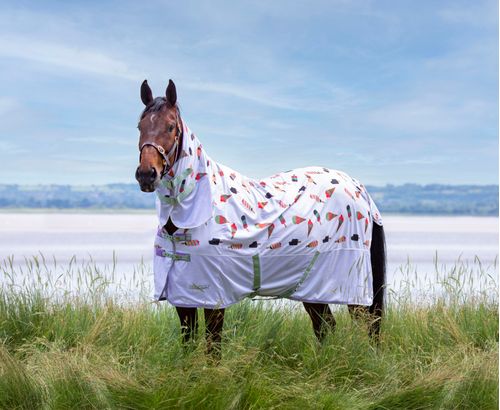 Shires Tempest Standard Neck Fly Sheet - Ice Cream