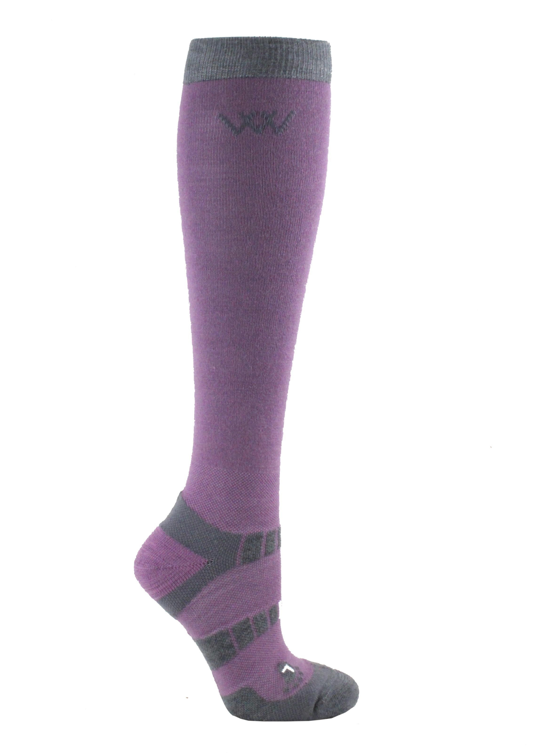 Woof Wear Long Bamboo Sock 2 Pairs - Lilac/Grey - Woof Wear-11-2186 ...