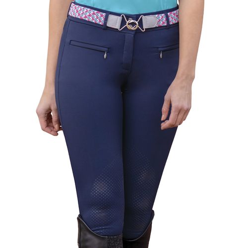 Ovation Women's Signature Knee Patch Breeches - Navy