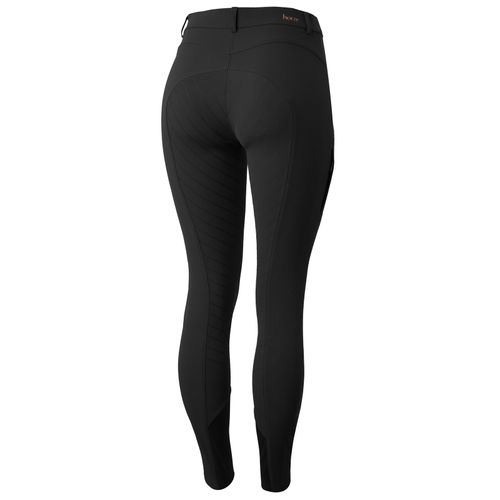 Horze Women's Anna Summer Full Seat Breeches w/Phone Pocket - Black