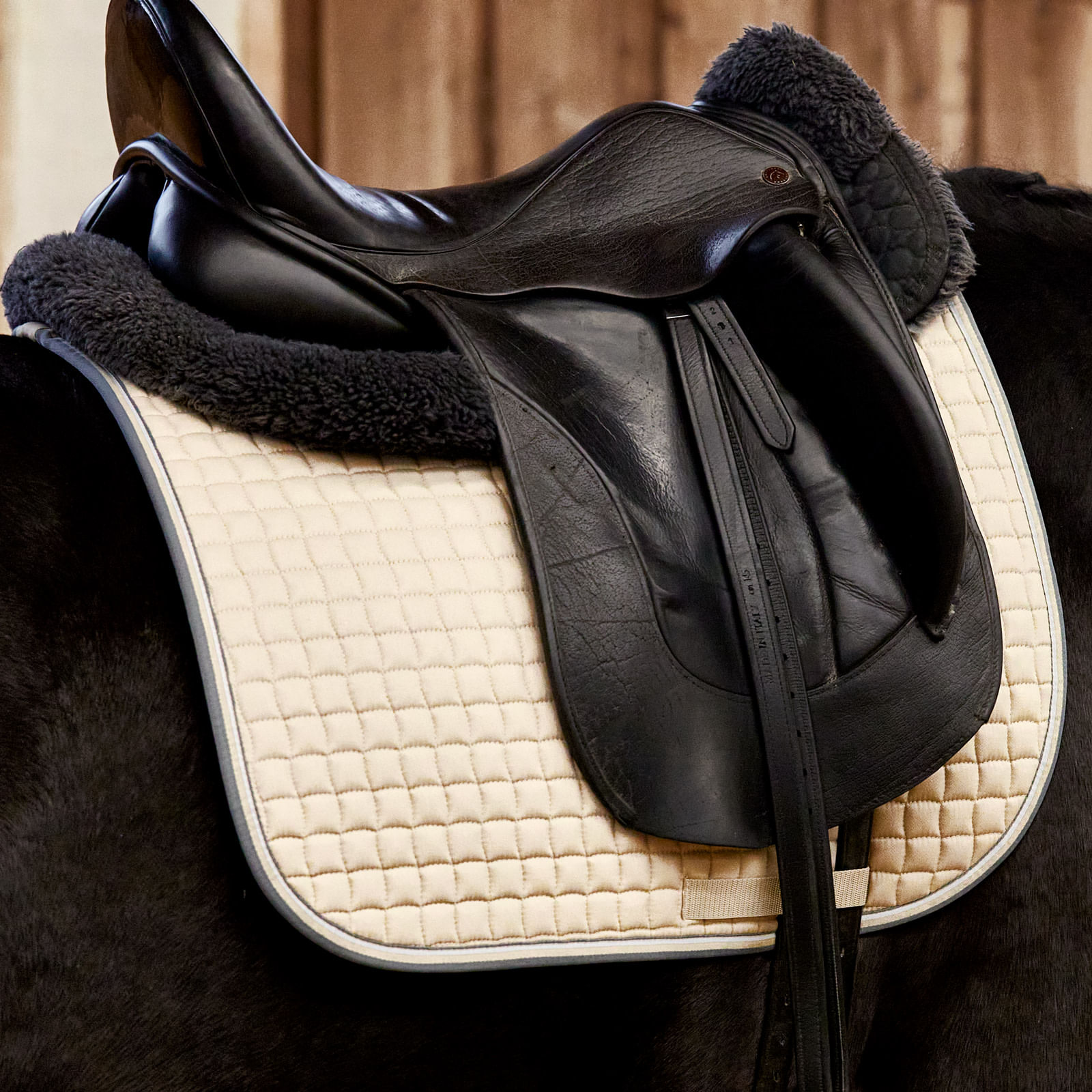 Horze Adepto Dressage Saddle Pad - Safari Brown - Horze-17353-SBR