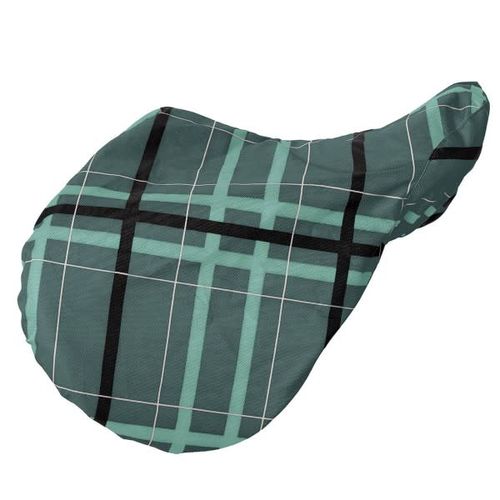 Pessoa Alpine 1200D Saddle Cover - Basil Green/Black Plaid