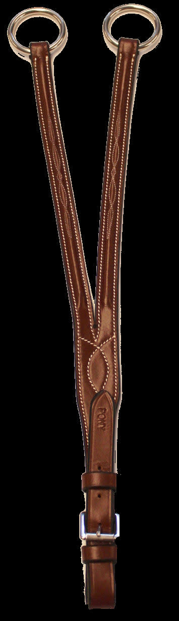 Henri de Rivel Pro Raised Fancy Stitched Running Martingale Attachment - Australian Nut