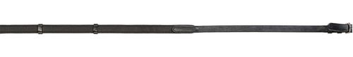 Shires Avignon Buckle Rubberized Web Reins - Black