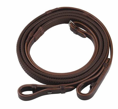 Henri de Rivel Advantage Rubber Reins - Australian Nut