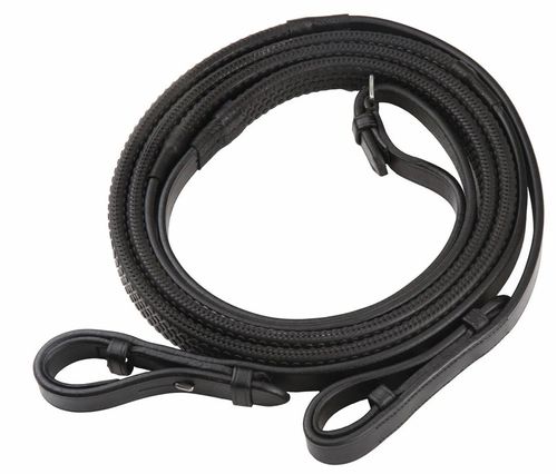 Henri de Rivel Advantage Rubber Reins - Black
