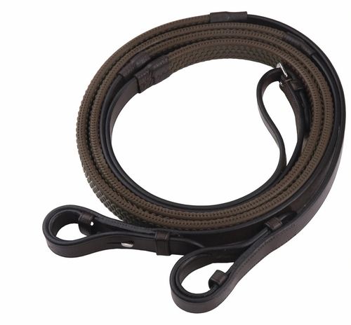 Henri de Rivel Advantage Rubber Reins - Havana