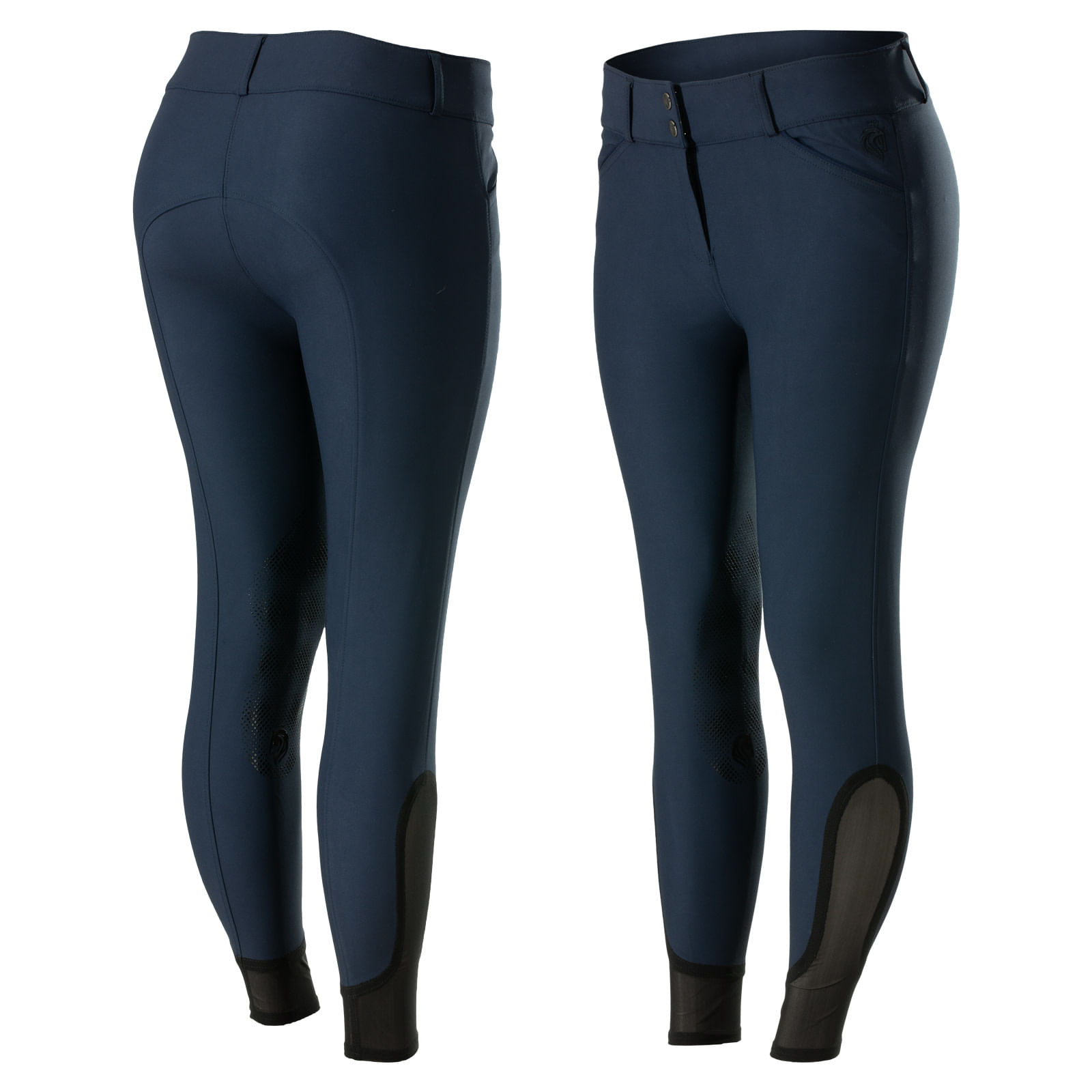 Equinavia Women's Maud Knee Patch Breeches - Navy - Equinavia