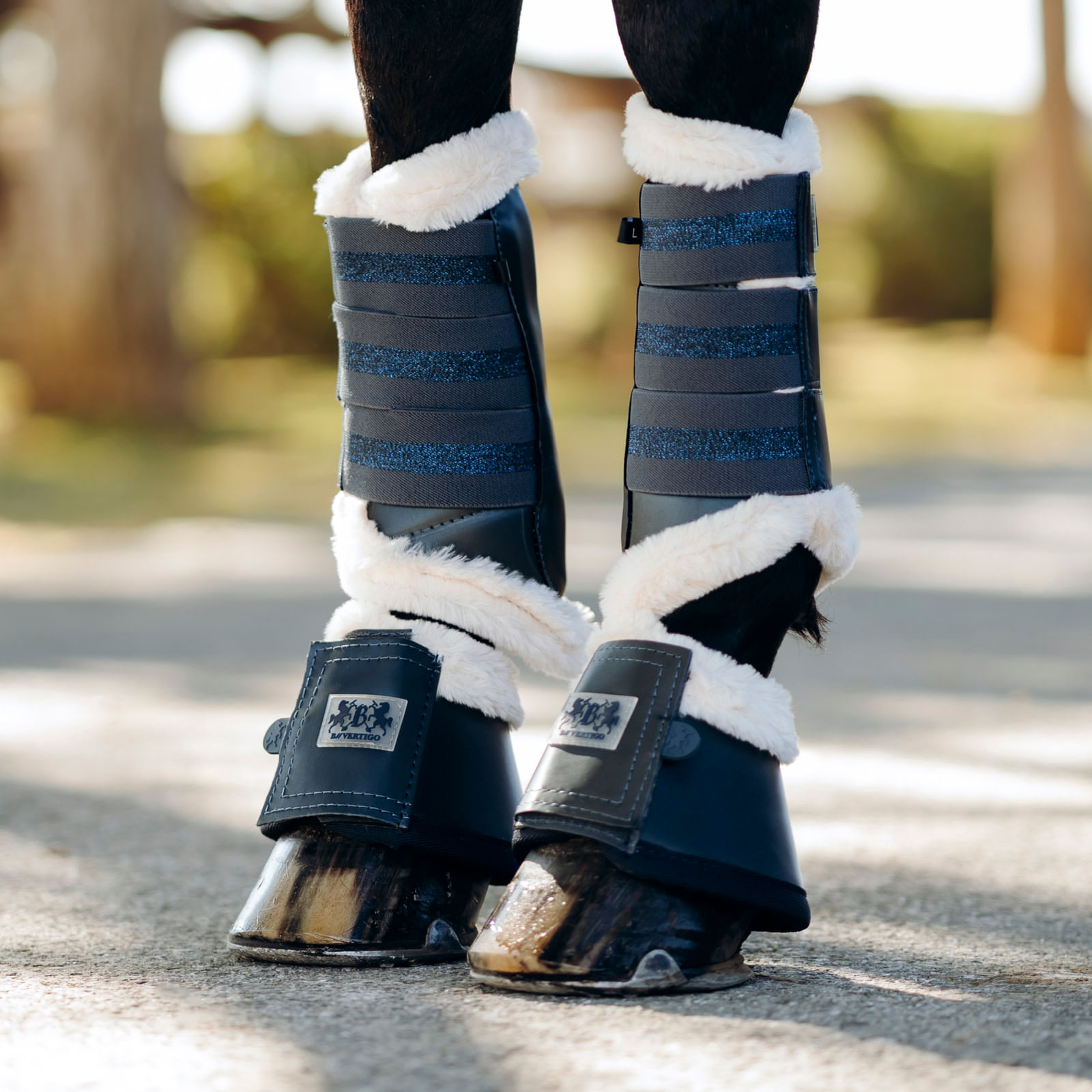 navy brushing boots
