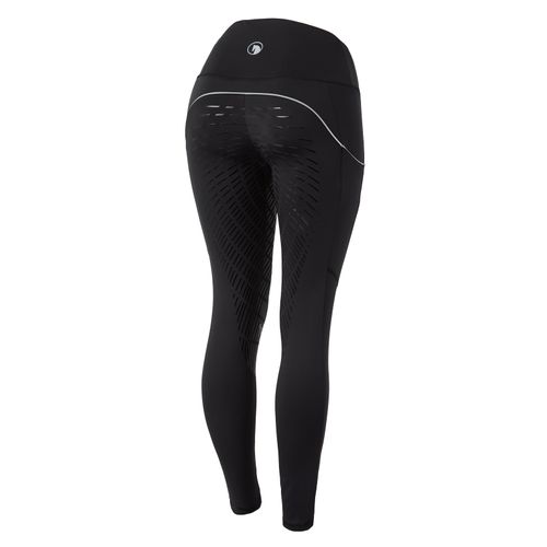 Horze Women's Nicki Breathable Technical Full Seat Tights - Black