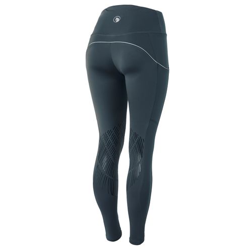 Horze Women's Nicki Breathable Technical Knee Patch Tights - Obscure Night Dark Blue