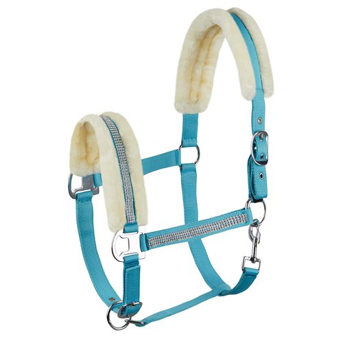 Horze Diamond Halter - Aqua Blue