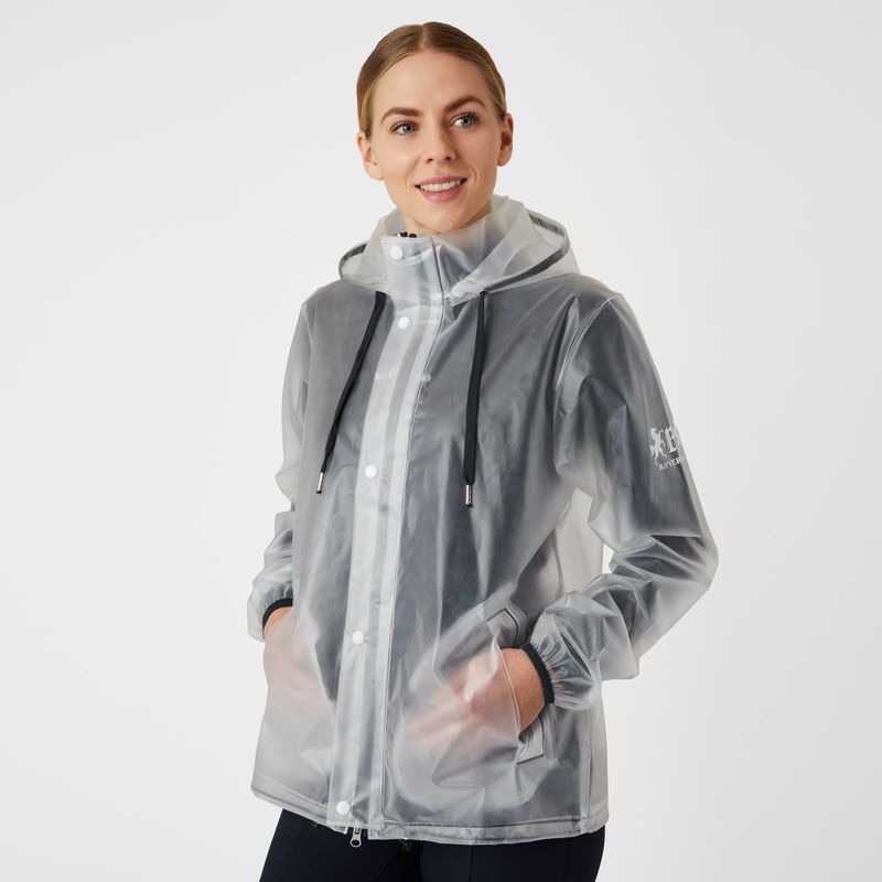 Clear raincoat with color 2024 trim