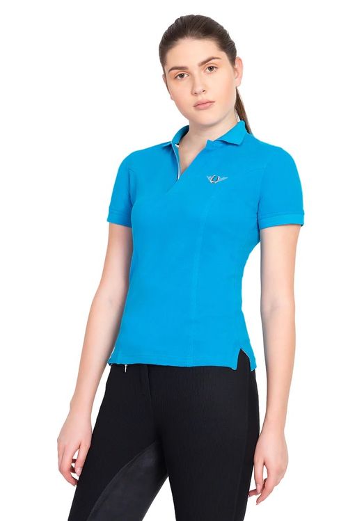 TuffRider Women's Polo Sport Shirt - Ocean