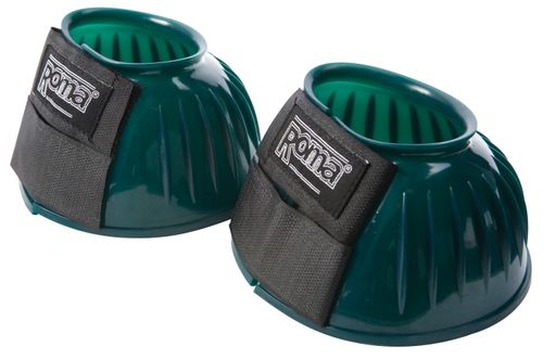 Roma Double Tape PVC Ribbed Bell Boots - Hunter Green