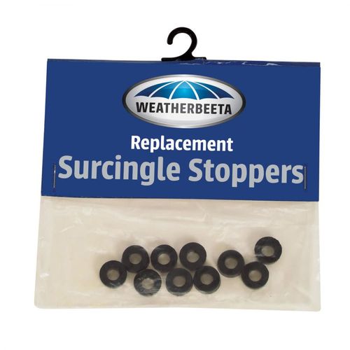 Weatherbeeta Rubber Surcingle Stoppers 10 Pack - Black