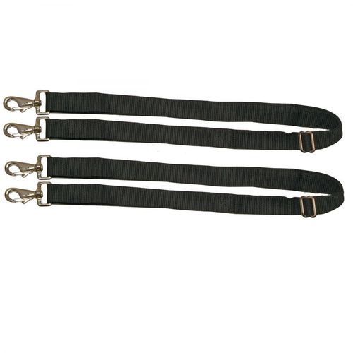 Weatherbeeta Replacement Elastic 2 Snap Leg Strap Pair - Black