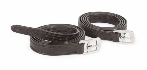 Shires Easy Care Non Stretch Stirrup Leathers - Black