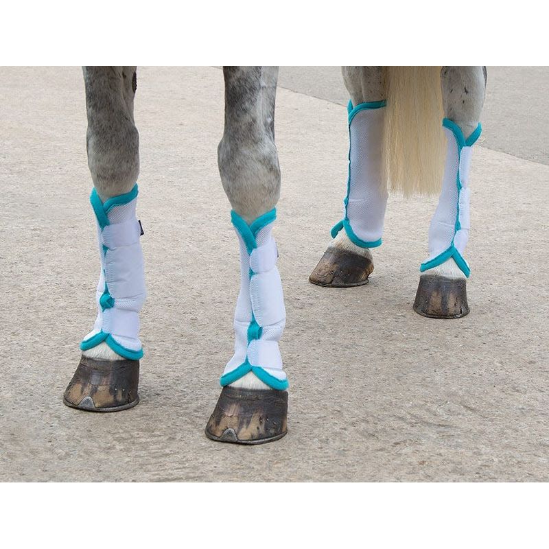 Shires Airflow Turnout Socks - White - Shires-1857-WHITE - Tack Of