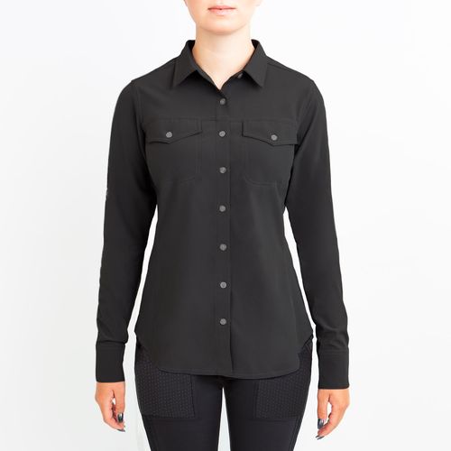 Irideon Women's Aspen Long Sleeve Trail Shirt - Black