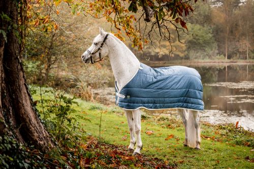 Horseware Eco Liner 100g - Teal Eco Print/Grey