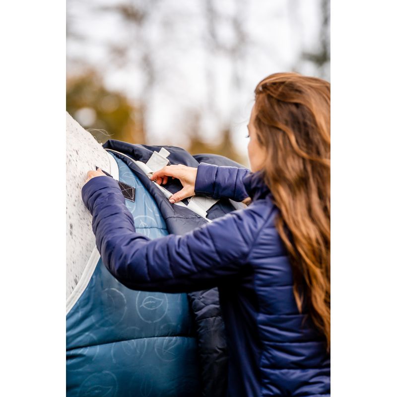 Horseware Eco Liner 100g Teal Eco Print/Grey HorsewareAHHEK1C5TJ