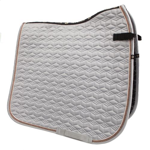 Toklat Tango Geometric Dressage Pad - Silver