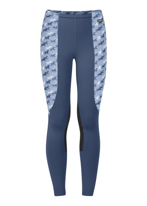Kerrits Kids' Knee Patch Performance Tights - Oxford Playful Ponies