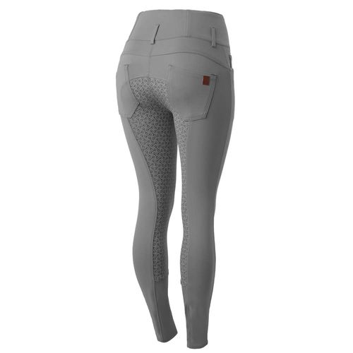 Horze Women's Tara Full Seat Breeches - Steel Grey