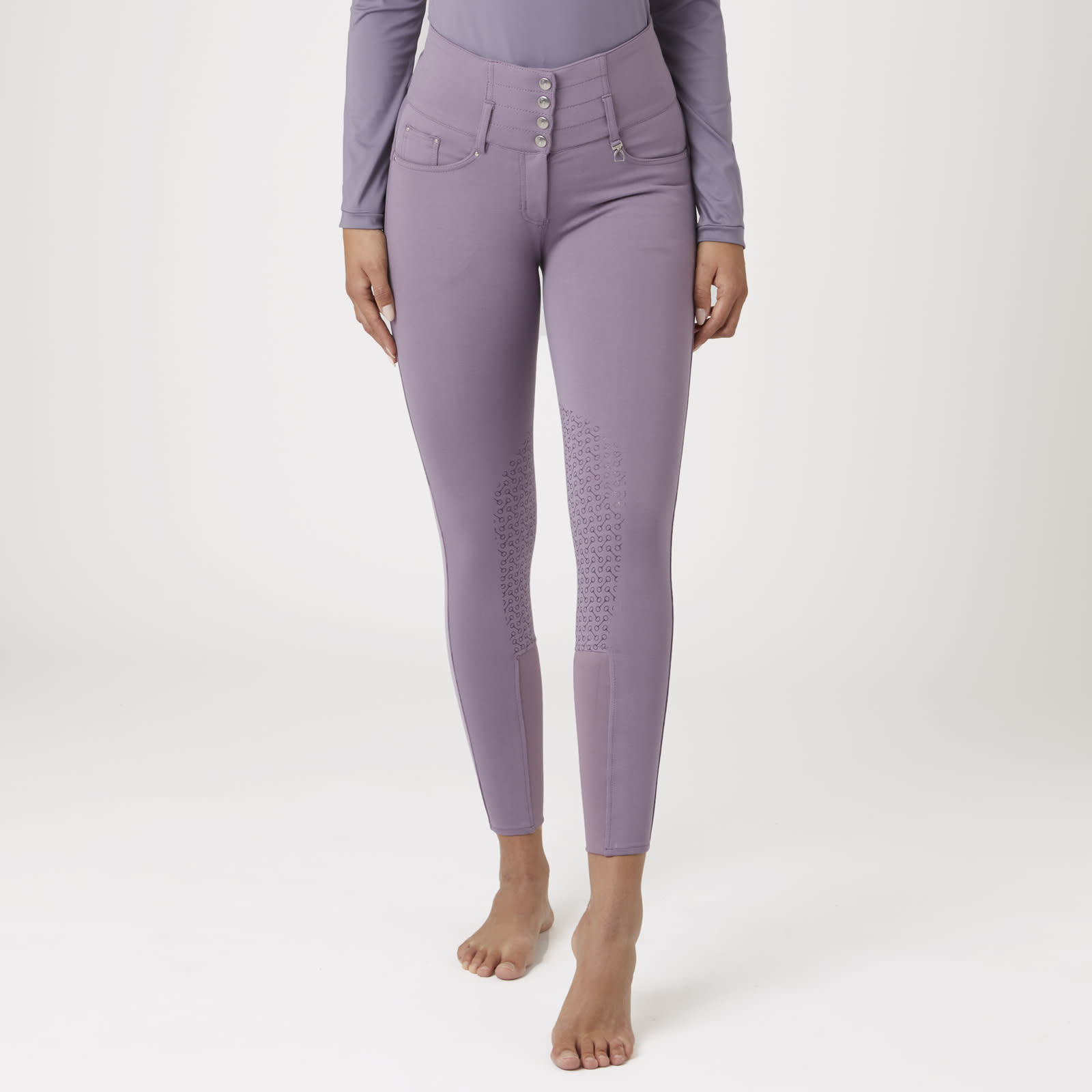 Horze Women's Tara High Waist Silicone Knee Patch Breeches