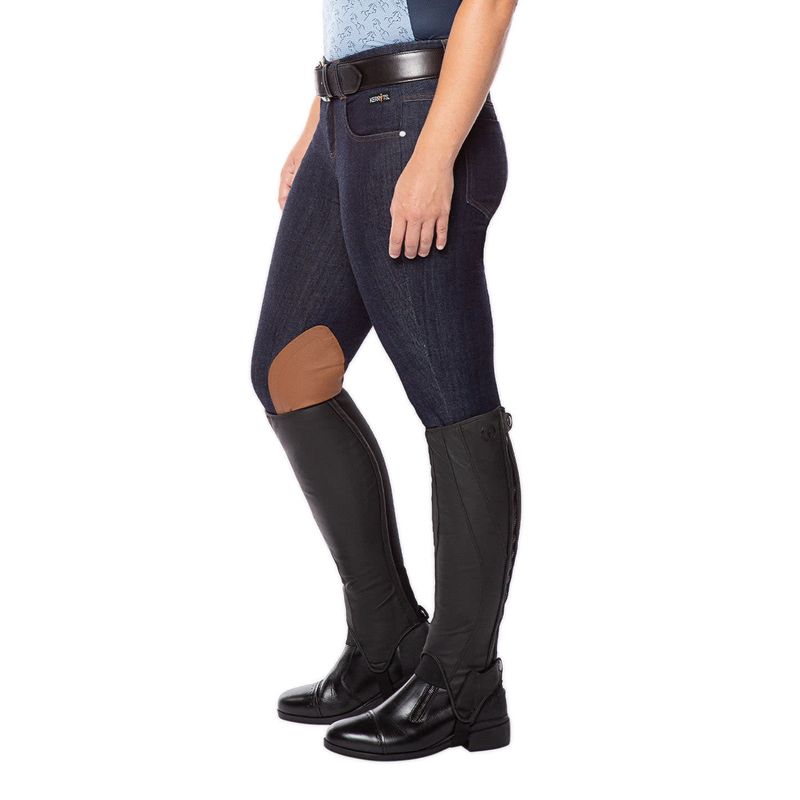Pantalon D'équitation Kerrits Femme XL - Stretch Denim Gris - Neuf Avec étiquettes