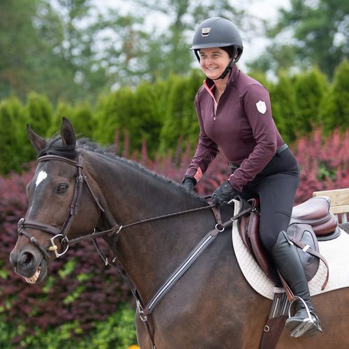 Irideon Women's Radiant 1/2 Zip Top - Henna