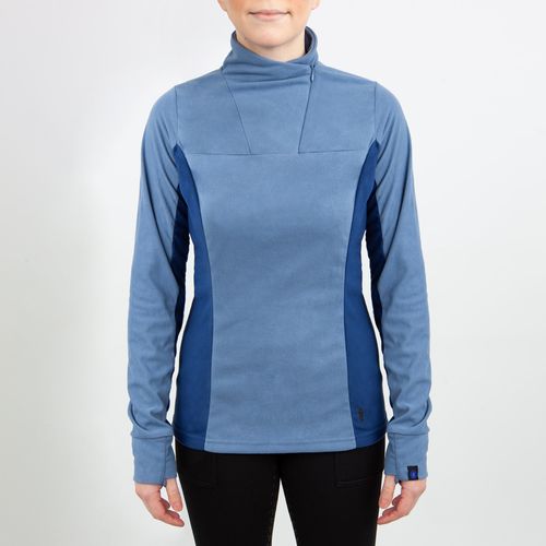 Irideon Kids' Chinchillaaah 1/4 Zip Top - Blueprint/Macaw