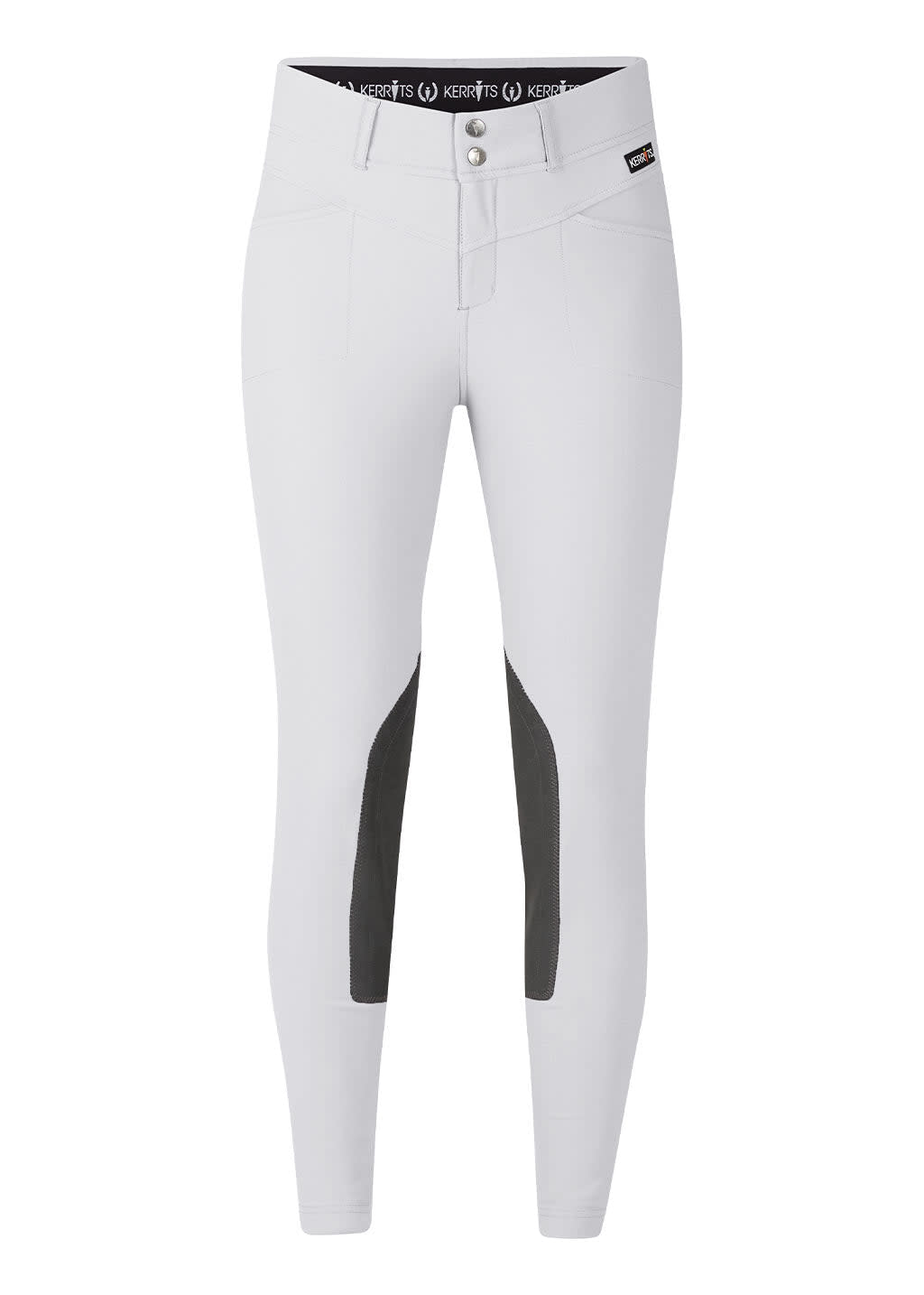 Kerrits Kids' Crossover II Knee Patch Breeches - White -  Kerrits-60545-WHITE - Tack Of The Day