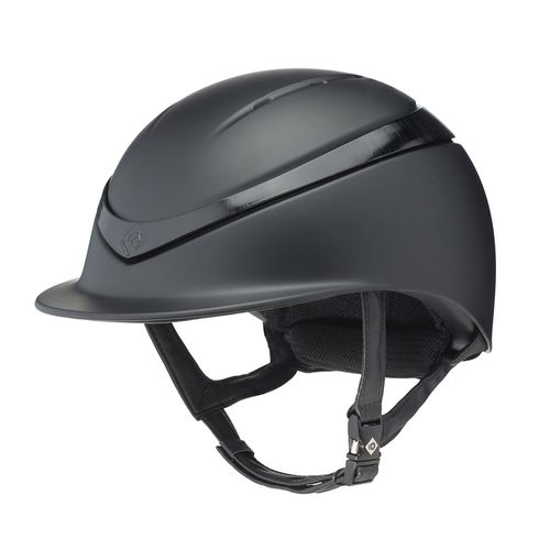 Charles Owen Halo Luxe Helmet - Black Matte/Black Gloss Ring