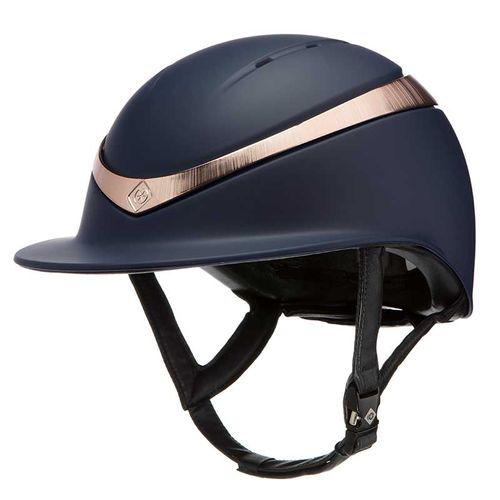 Charles Owen Halo Luxe MIPS Helmet - Navy/Rose Gold