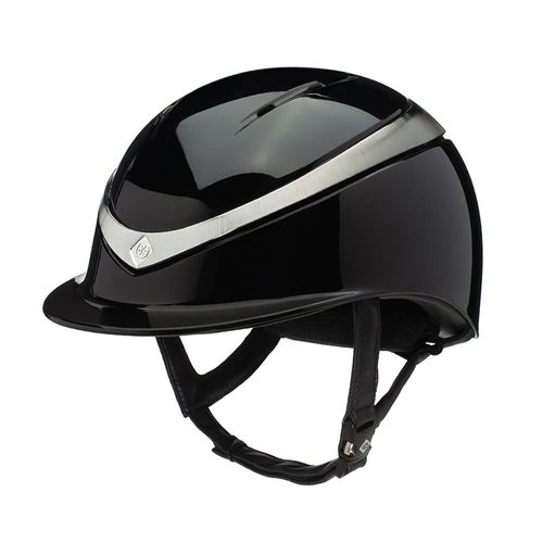 Charles Owen Halo Helmet - Black/Platinum Gloss