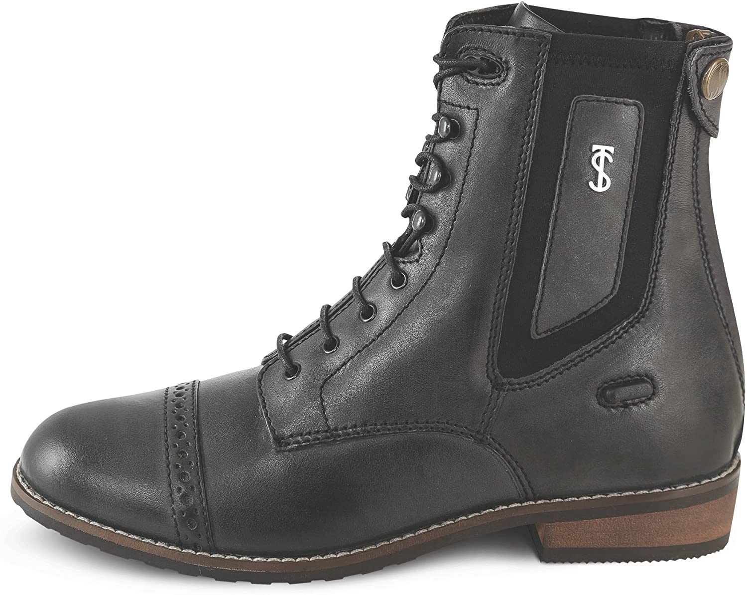 Good: Tredstep Spirit Wax Lace Rear Zip Paddock - 39 - Black - Tack Of ...