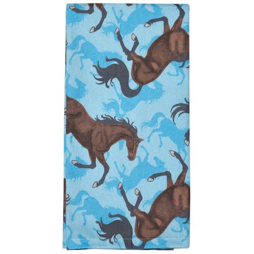 Kelley and Company Bay Horses Kitchen Towel - Turquoise