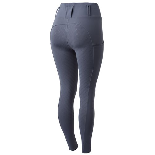 Horze Women's Everly Full Seat Winter Riding Tights - Steel Grey