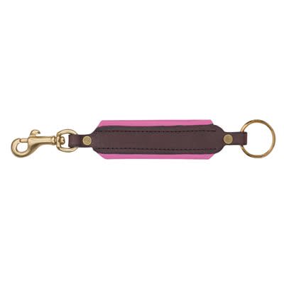 Perri's Padded Leather Key Chain - Havana/Pink