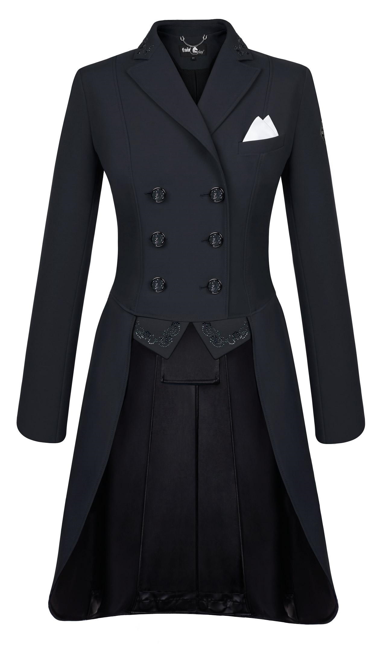 Fair Play Women's Dorothee Shadbelly Coat - Black - Fair Play-9824-1010 ...