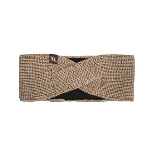 Back on Track Nora Wool Blend Twist Headband - Light Beige