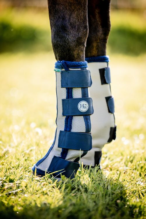 Horseware Flyboots - Silver/Navy