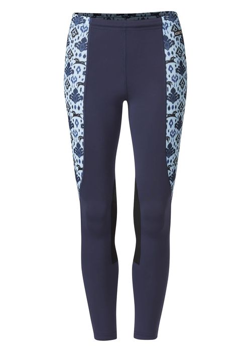 Kerrits Kids' Knee Patch Performance Tights - Ink/Ink Painted Horse