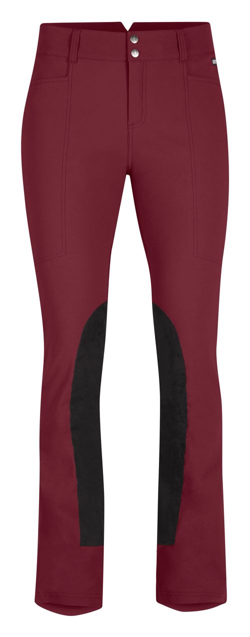 Kerrits Women's Dynamic Extended Knee Patch Bootcut Tights - Sangria