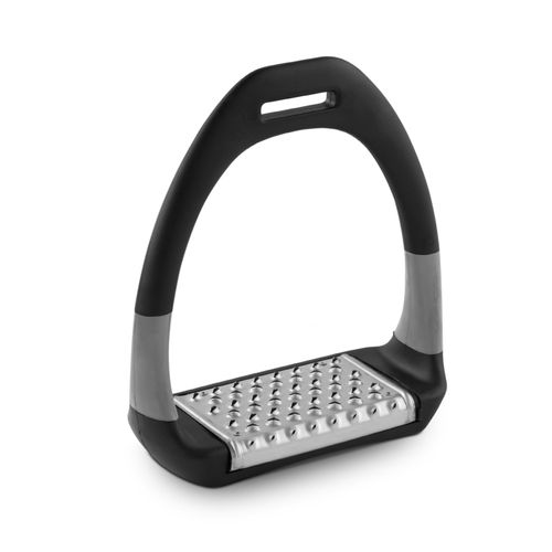 Royal Rider Sport Flex Stirrups - Black/Grey/Aluminum Pad