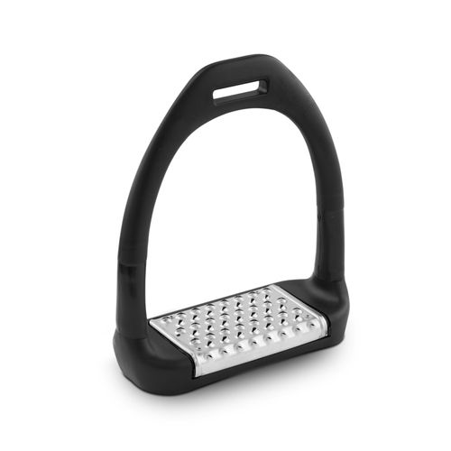 Royal Rider Perfect Flex Stirrups - Black/Black/Aluminum Pad