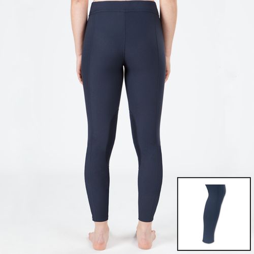 Irideon Kids' Powerstretch Knee Patch Breeches w/Sock - Navy